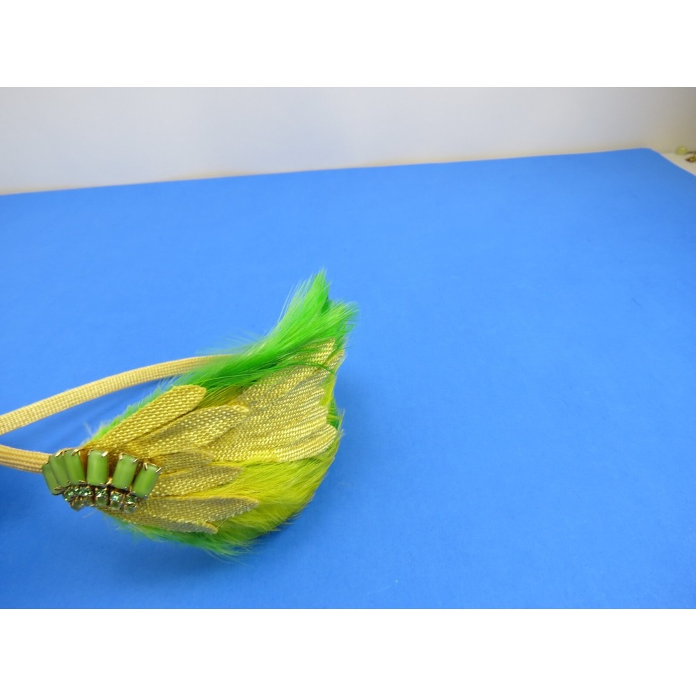 Vintage Art Creations Jodi Marcus Light Green Sequin Feather Headband